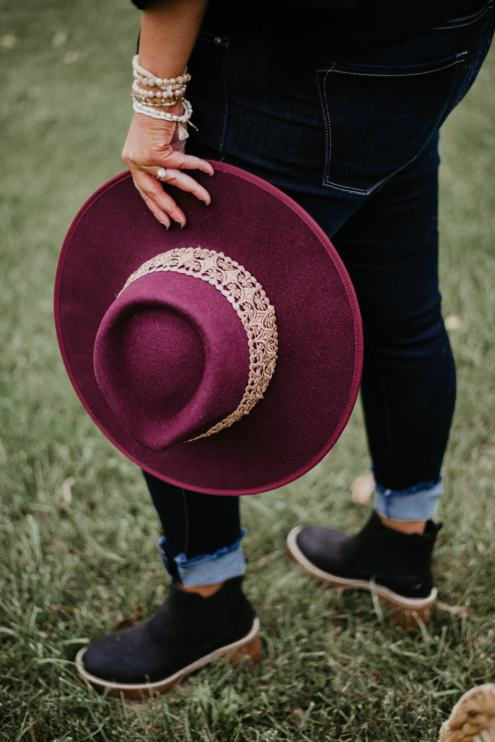 Palmer Rancher Hat, Burgundy