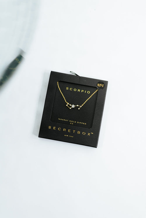 Constellation Necklace , Scorpio