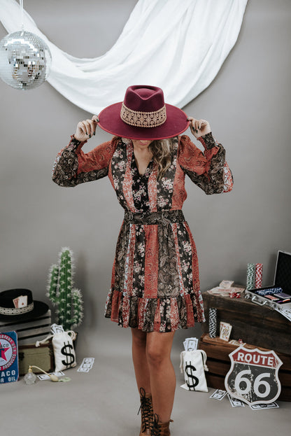 Palmer Rancher Hat, Burgundy