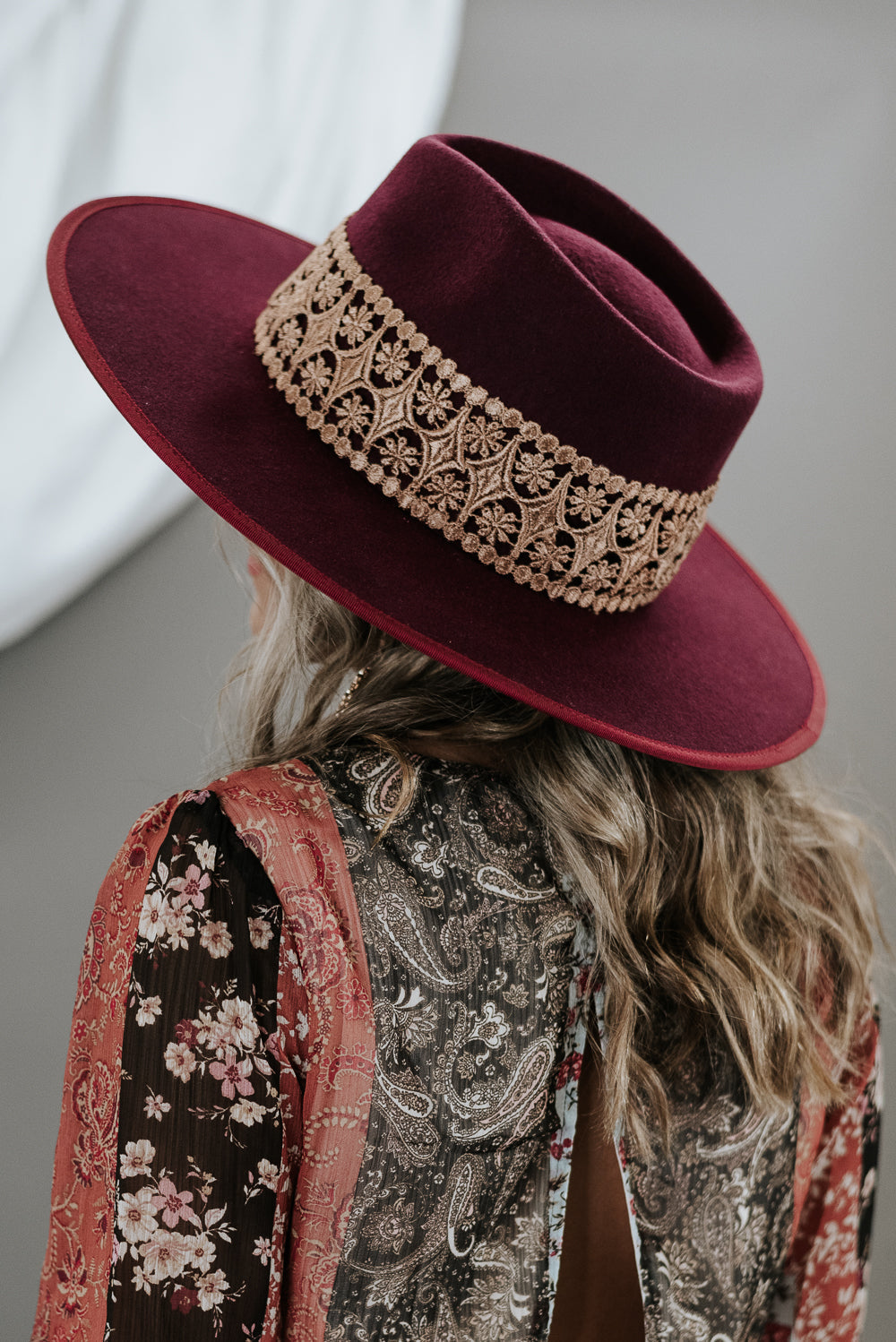 Palmer Rancher Hat, Burgundy