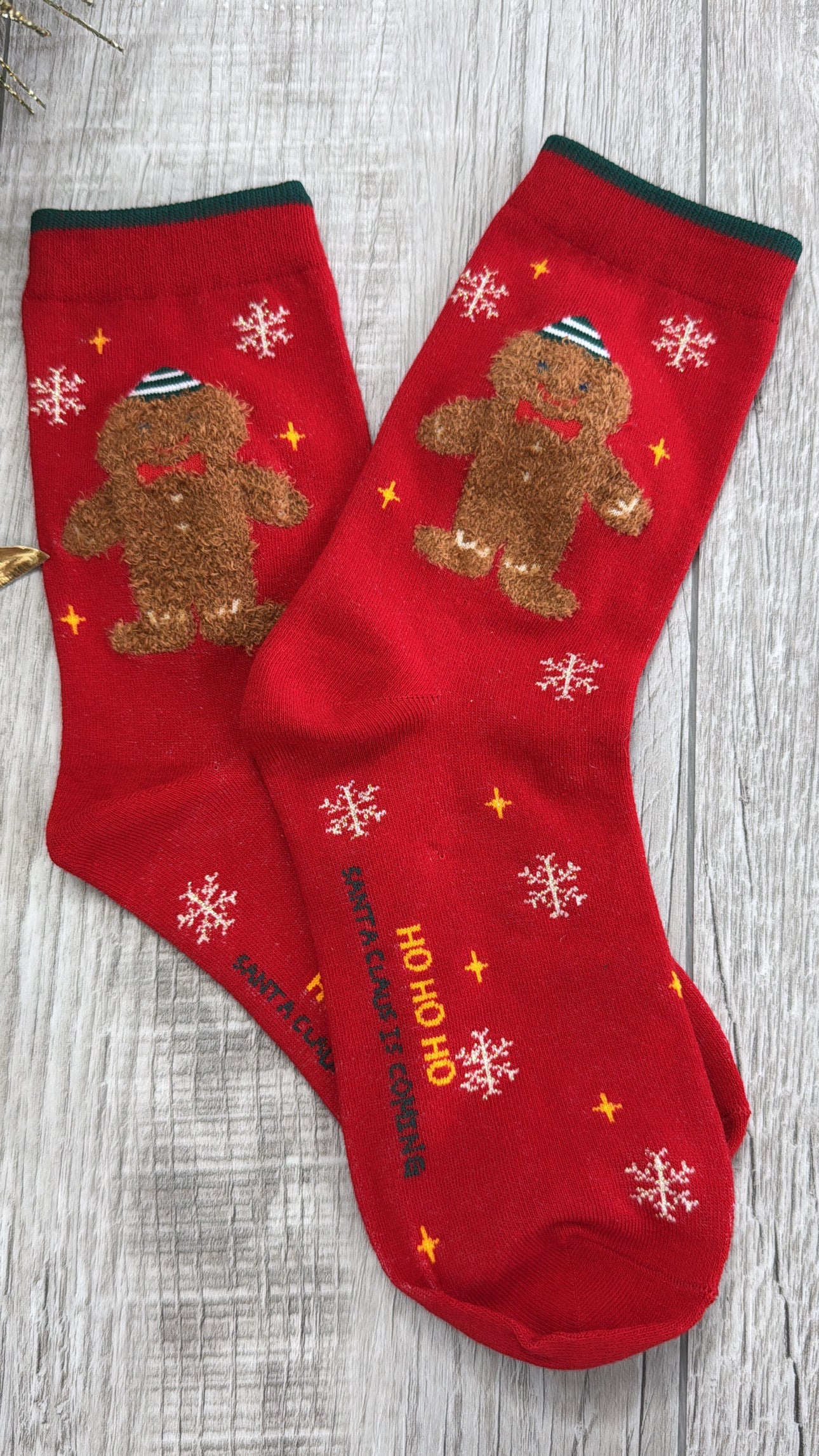 Gingerbread Sock, Red
