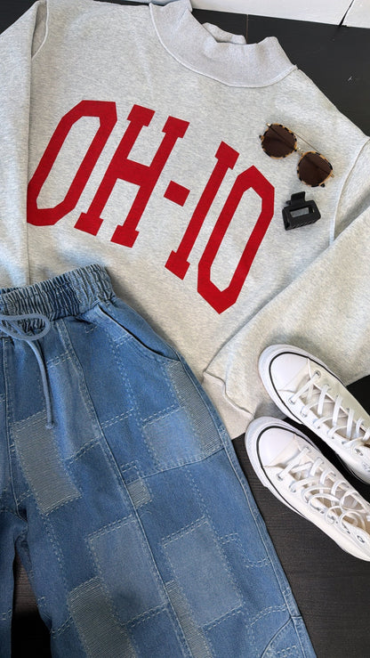National Champs Crewneck, Heather Grey