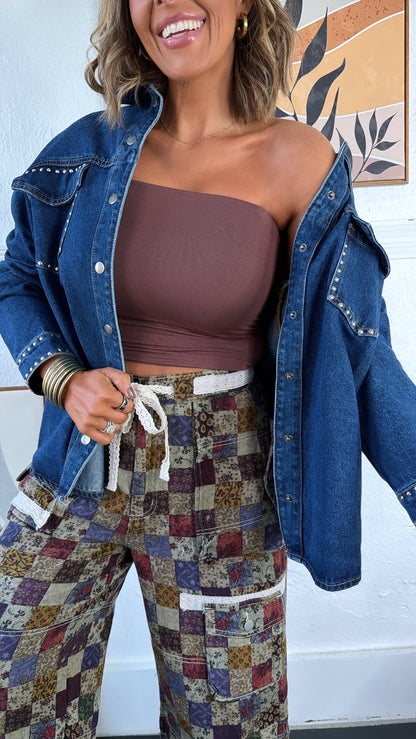 All Essential Tube Top, Chocolate