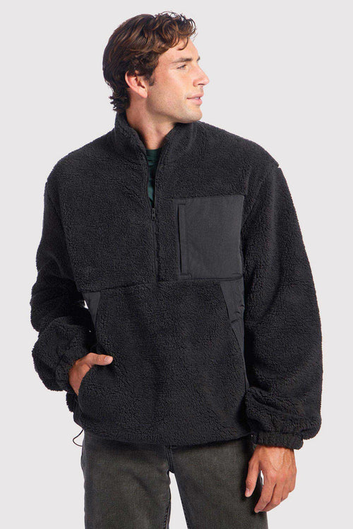 Men's Summit Sherpa Pullover | Black
