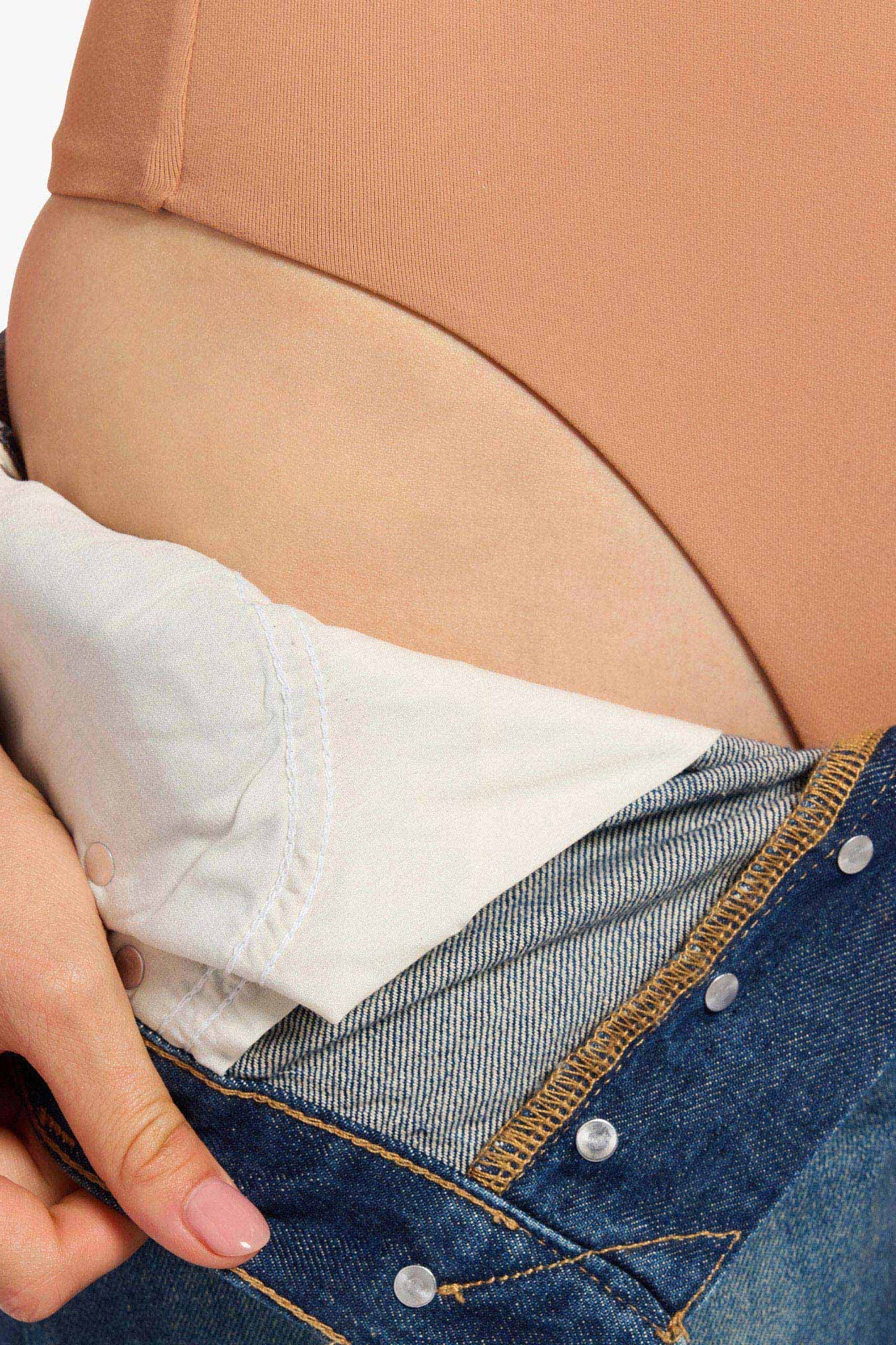 Seamless Scoop Tank Bodysuit | Clay