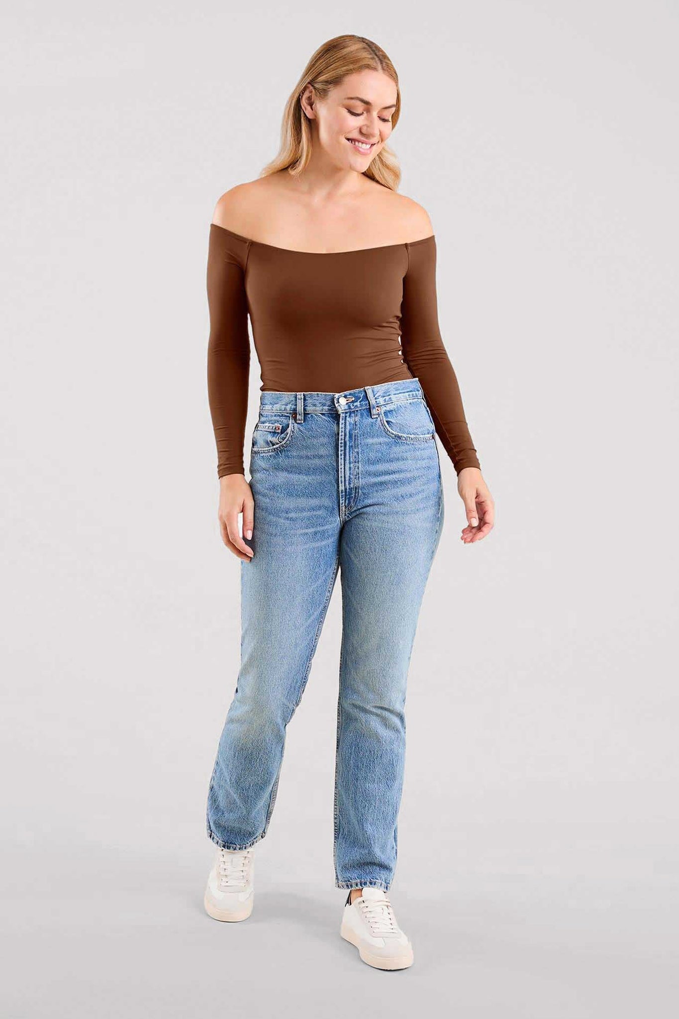 Off The Shoulder Bodysuit | Chocolate