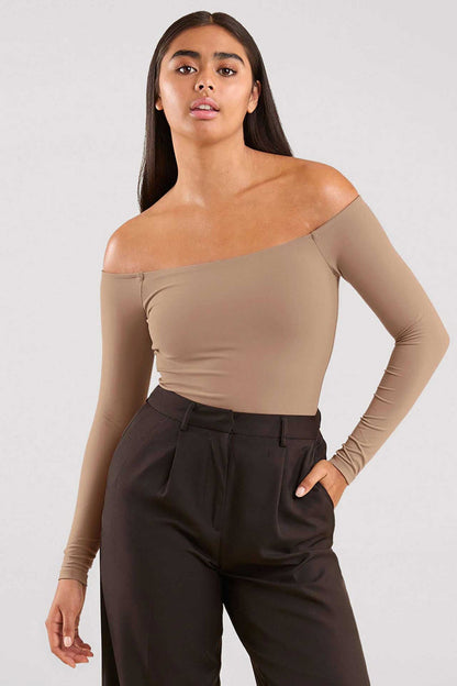 Off The Shoulder Bodysuit | Cinnamon