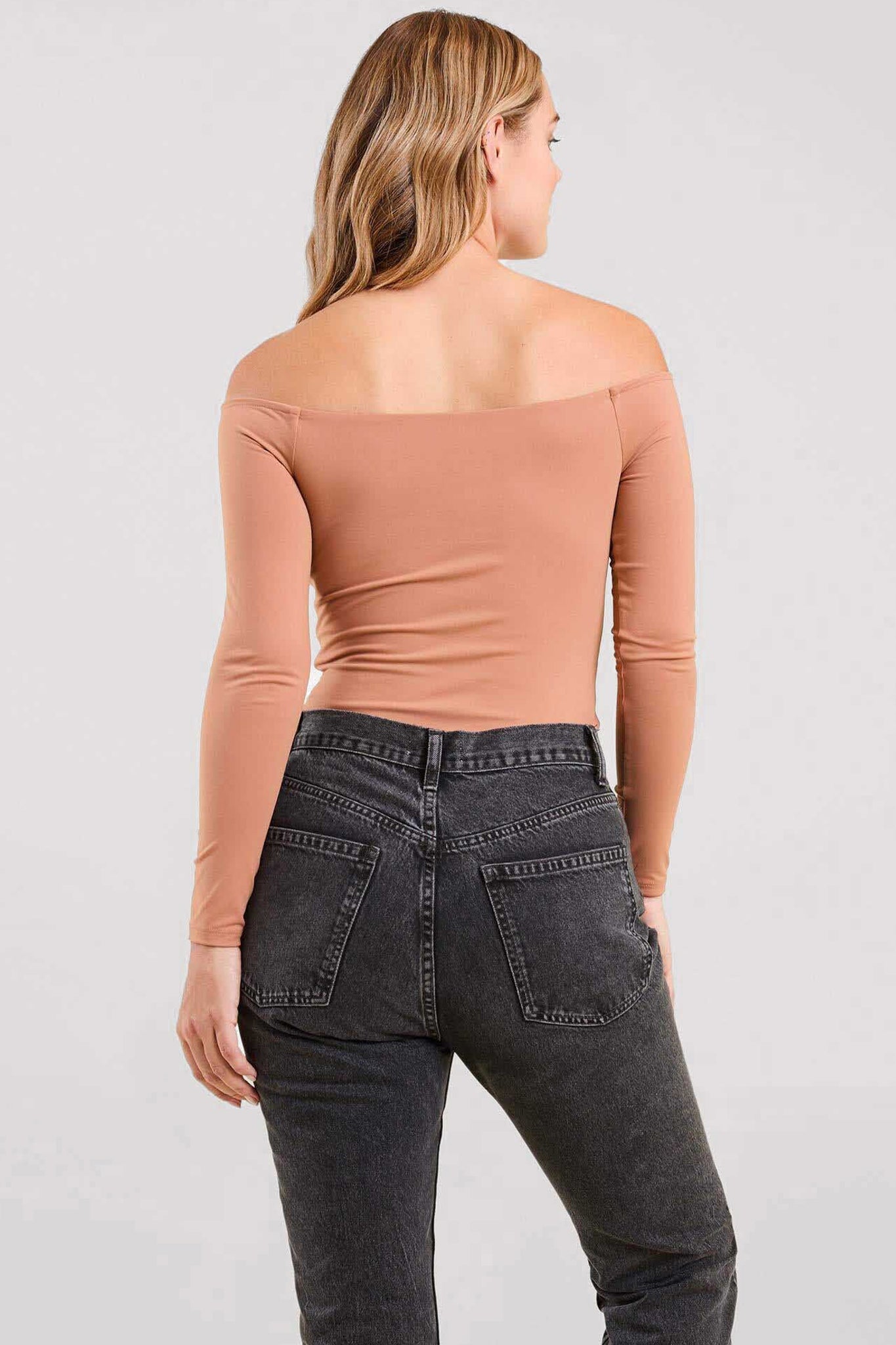 Off The Shoulder Bodysuit | Clay