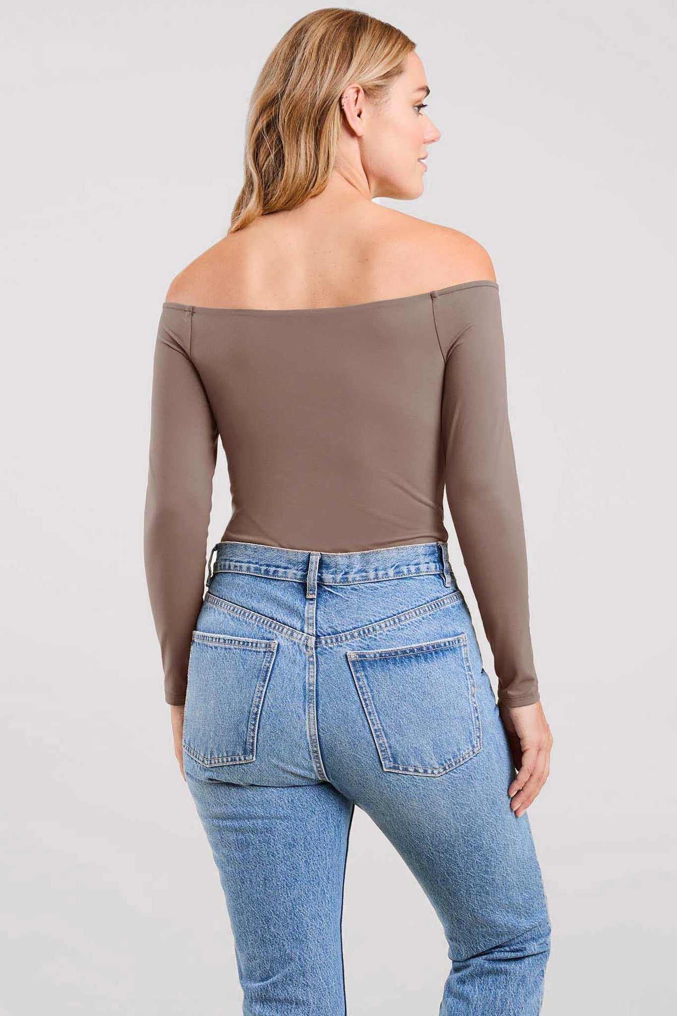 Off The Shoulder Bodysuit | Mocha