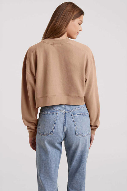 Cropped Crewneck Sweatshirt | Cinnamon