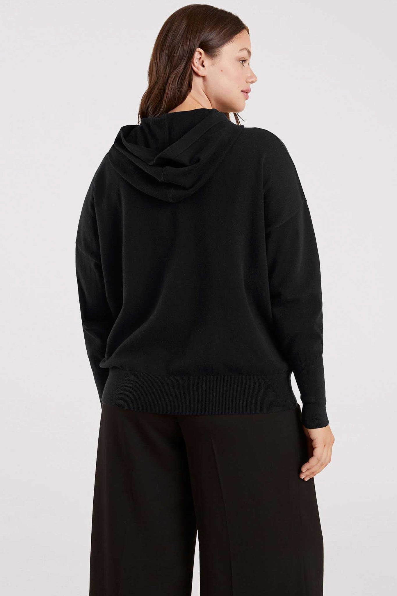 Luxe Knit Hoodie | Black