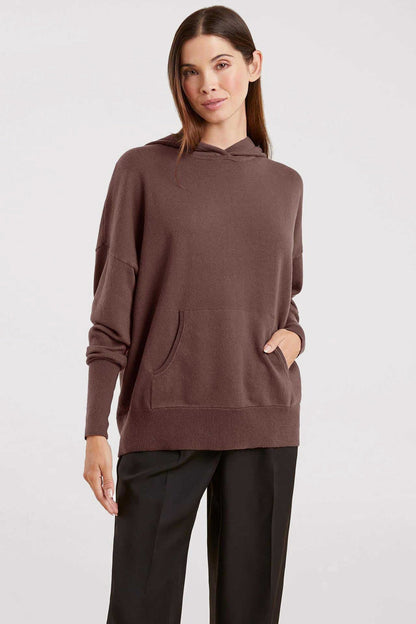 Luxe Knit Hoodie | Coffee