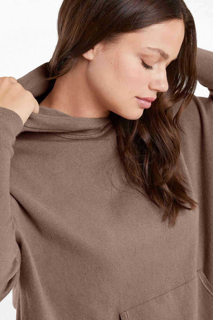 Luxe Knit Hoodie | Mocha