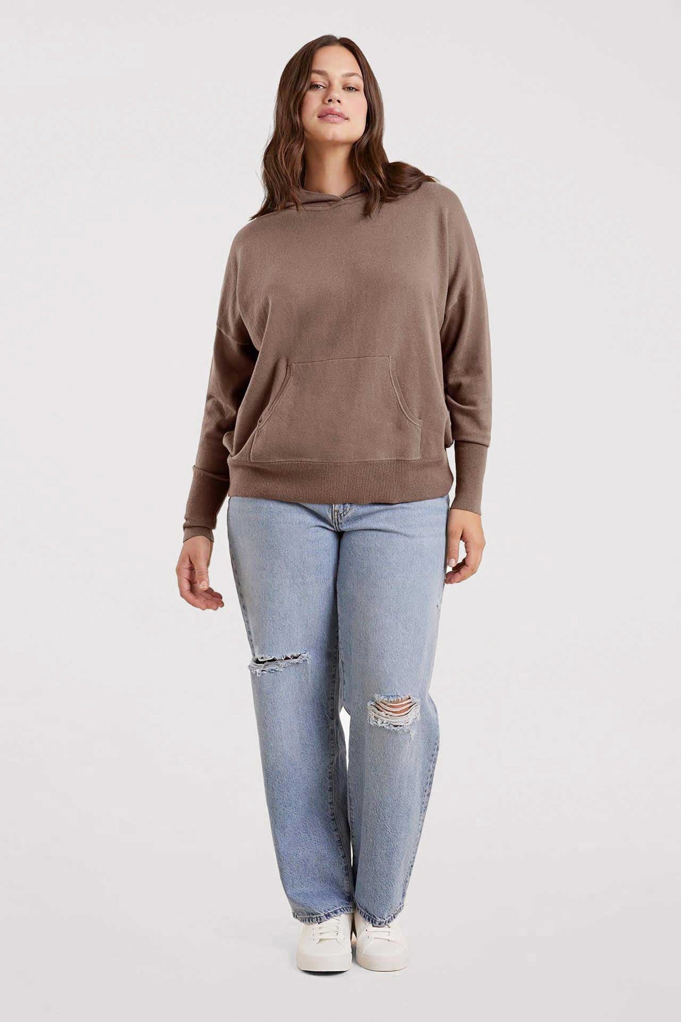 Luxe Knit Hoodie | Mocha