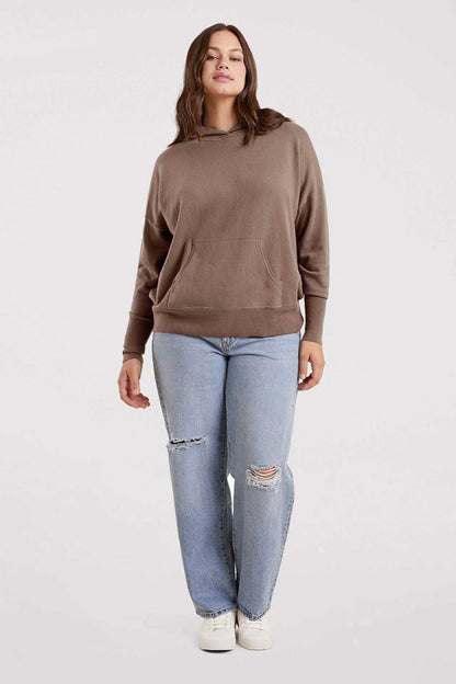 Luxe Knit Hoodie | Mocha