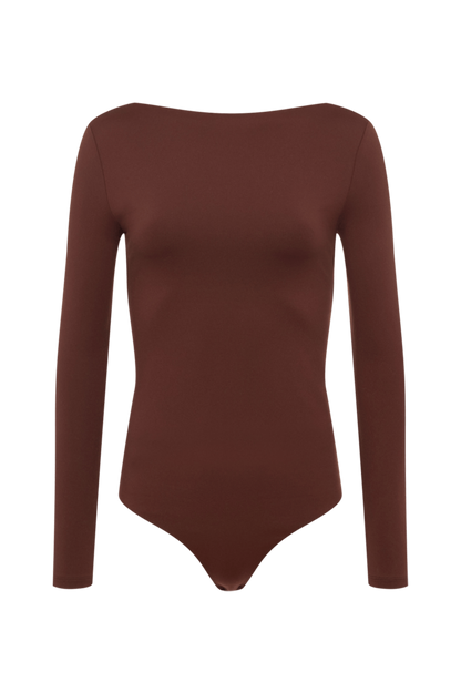Open Back Bodysuit | Black Cherry