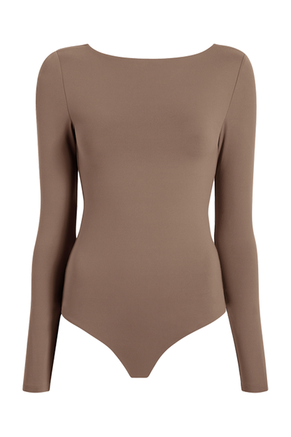 Open Back Bodysuit | Mocha