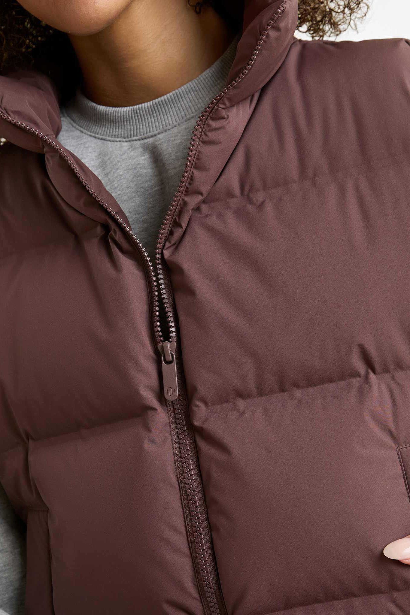 Puffer Vest | Coffee