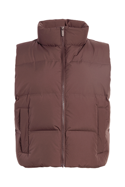 Puffer Vest | Coffee