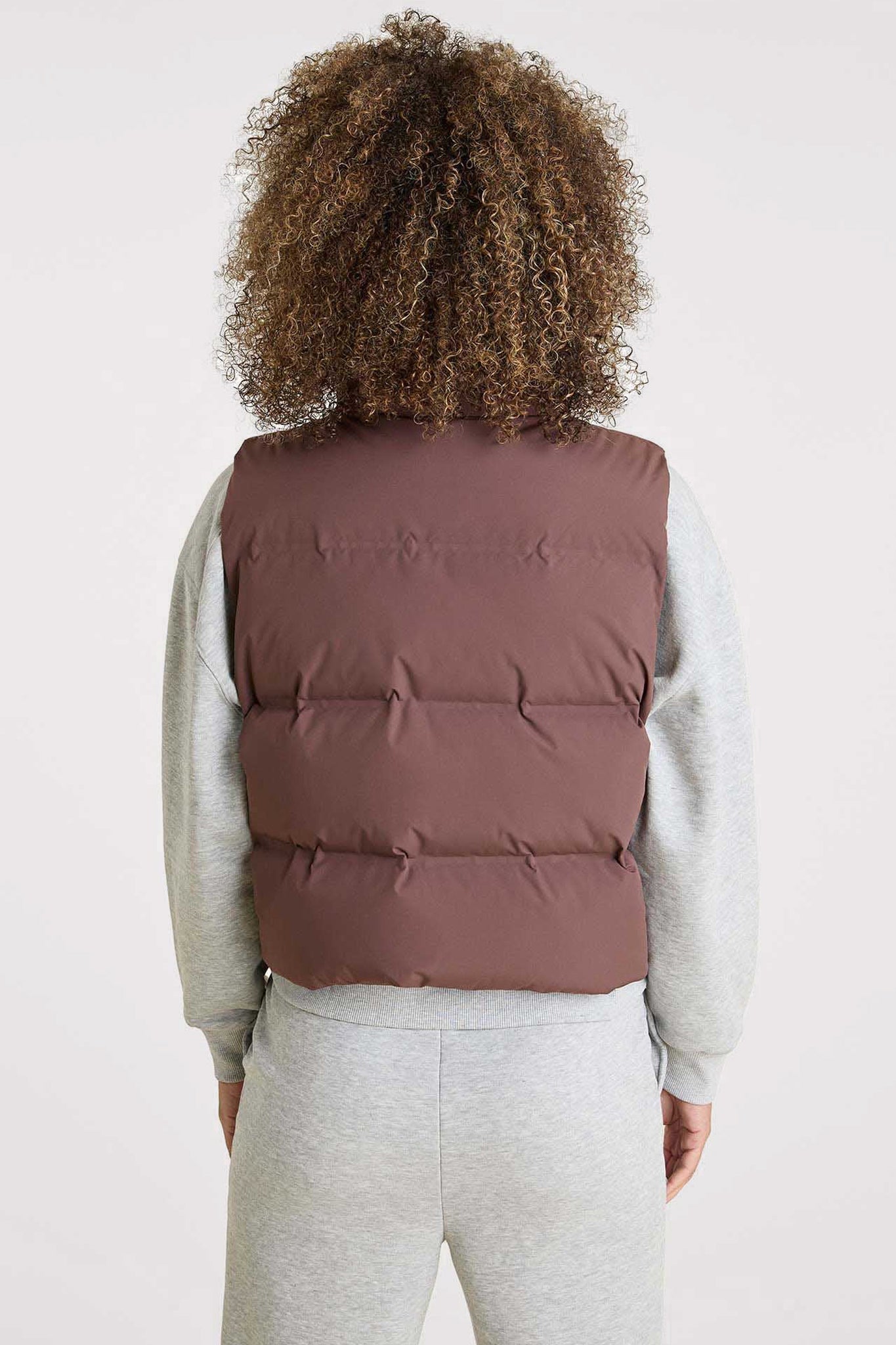 Puffer Vest | Coffee