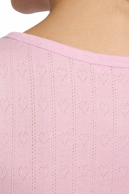 Heart Pointelle Pajama Scoop Tank | Bon Bon
