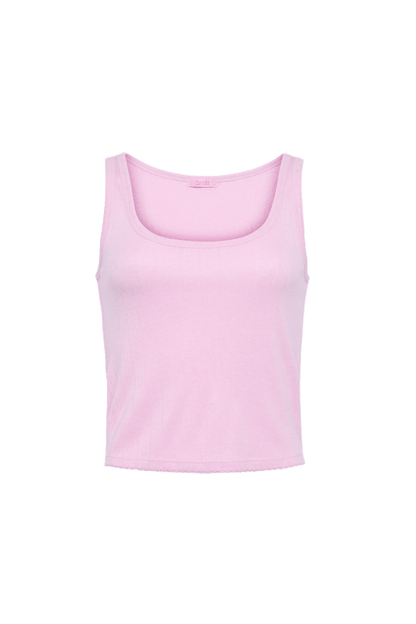 Heart Pointelle Pajama Scoop Tank | Bon Bon