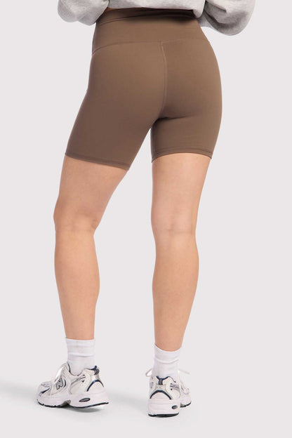 High-Waist Elevate Biker Short | Mocha