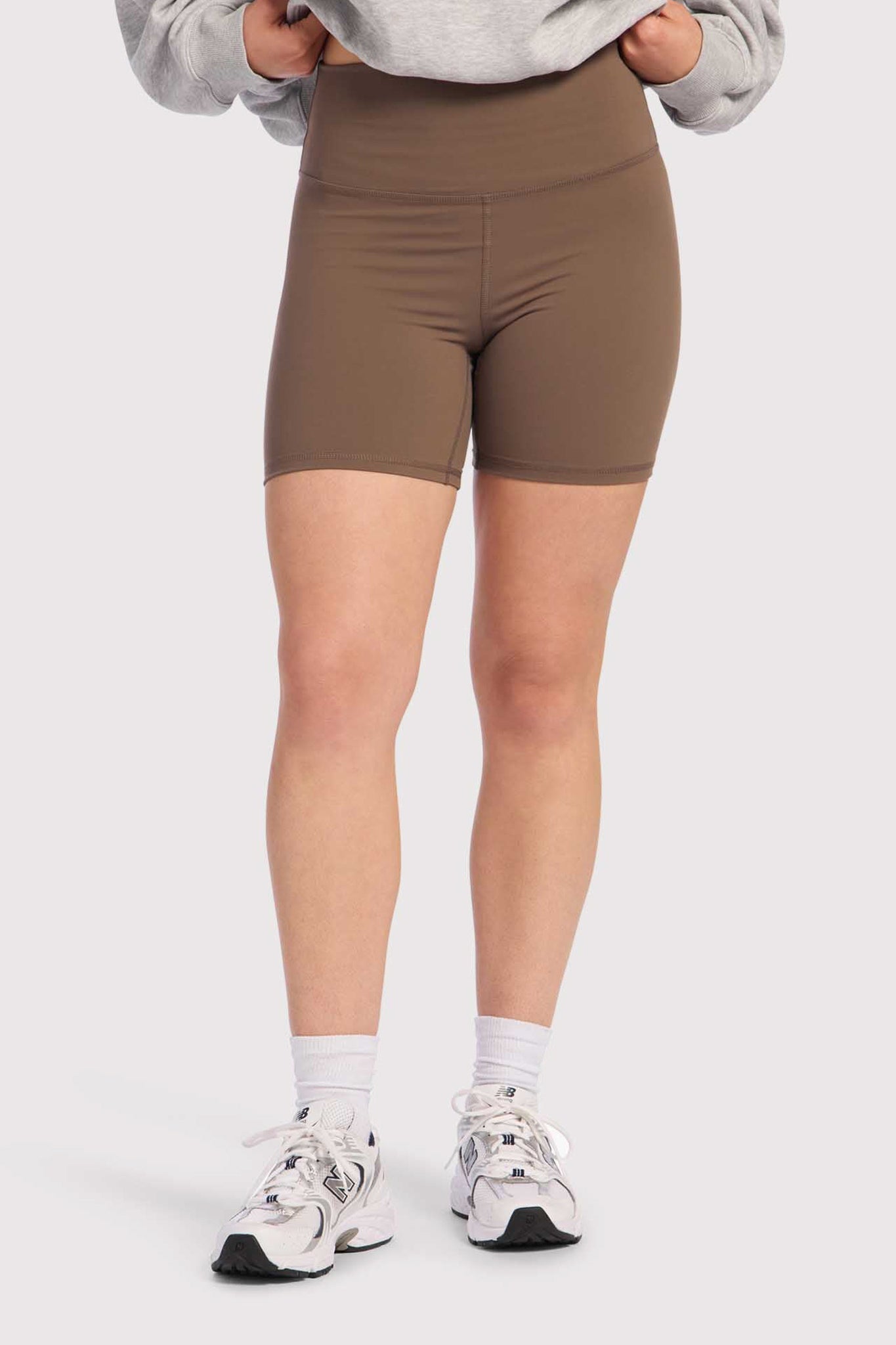 High-Waist Elevate Biker Short | Mocha