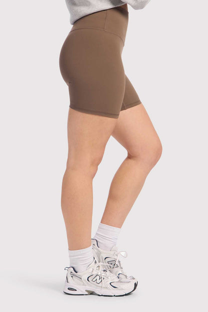 High-Waist Elevate Biker Short | Mocha