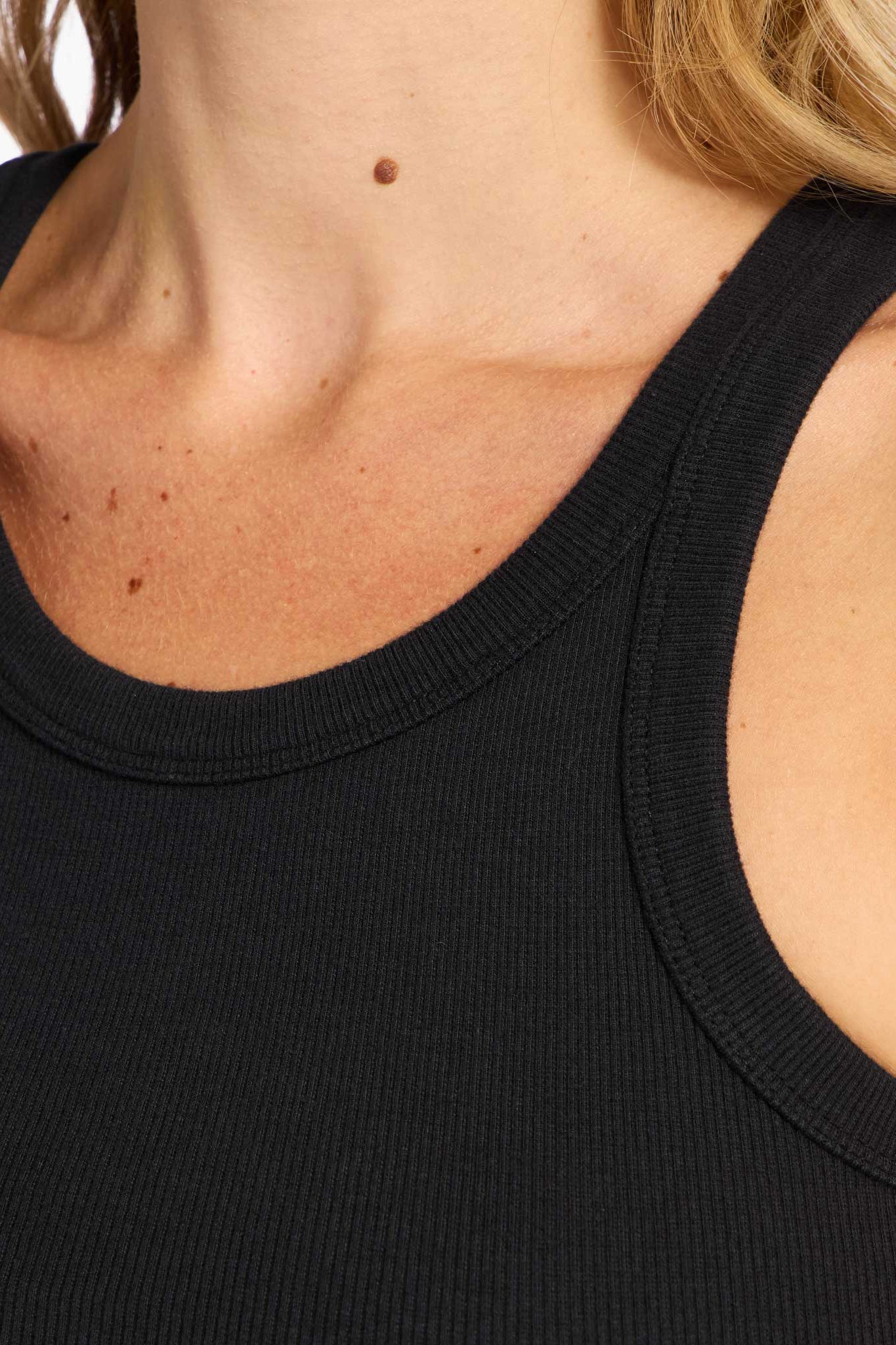 Essential Rib Tank | Black