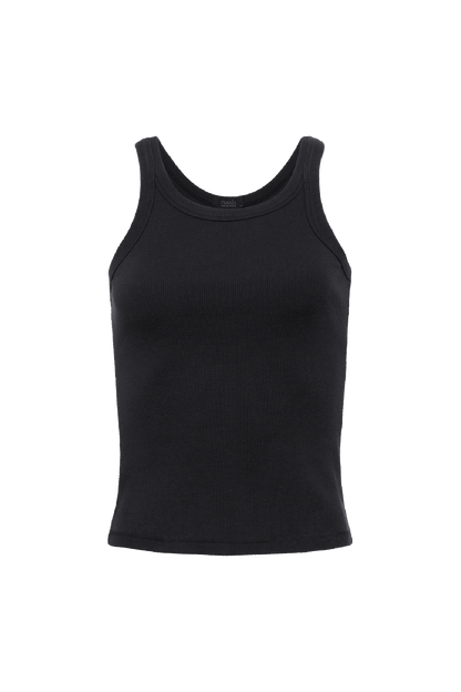 Essential Rib Tank | Black