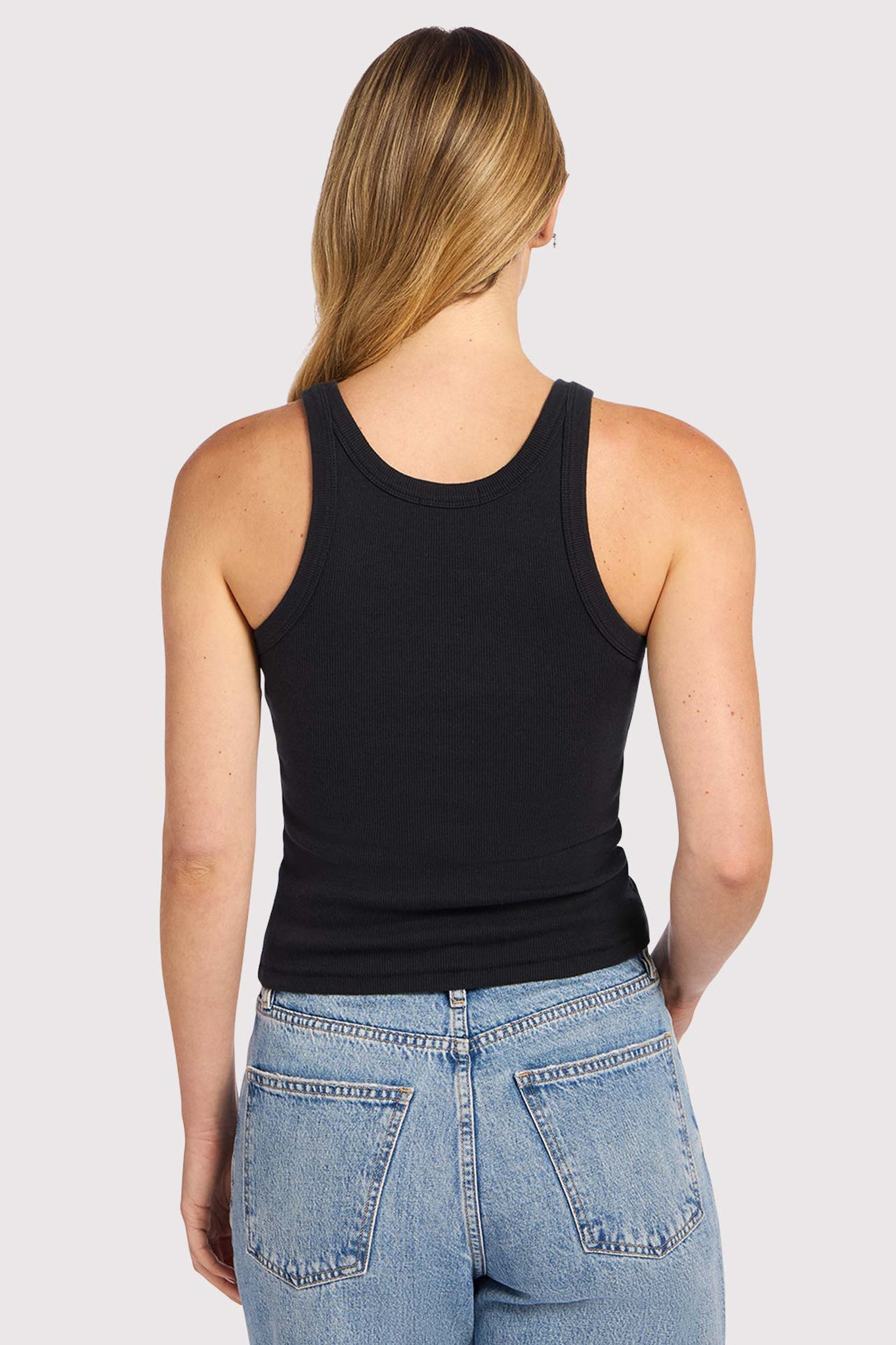 Essential Rib Tank | Black