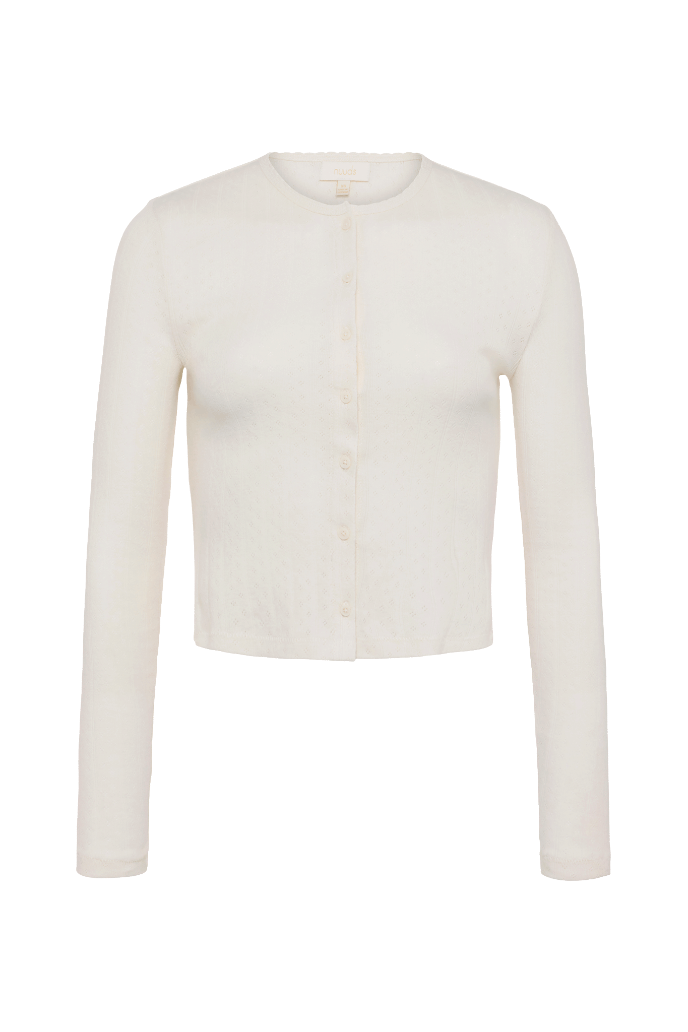 Pointelle Cardigan | Pearl