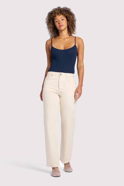 Pointelle Bodysuit | Navy