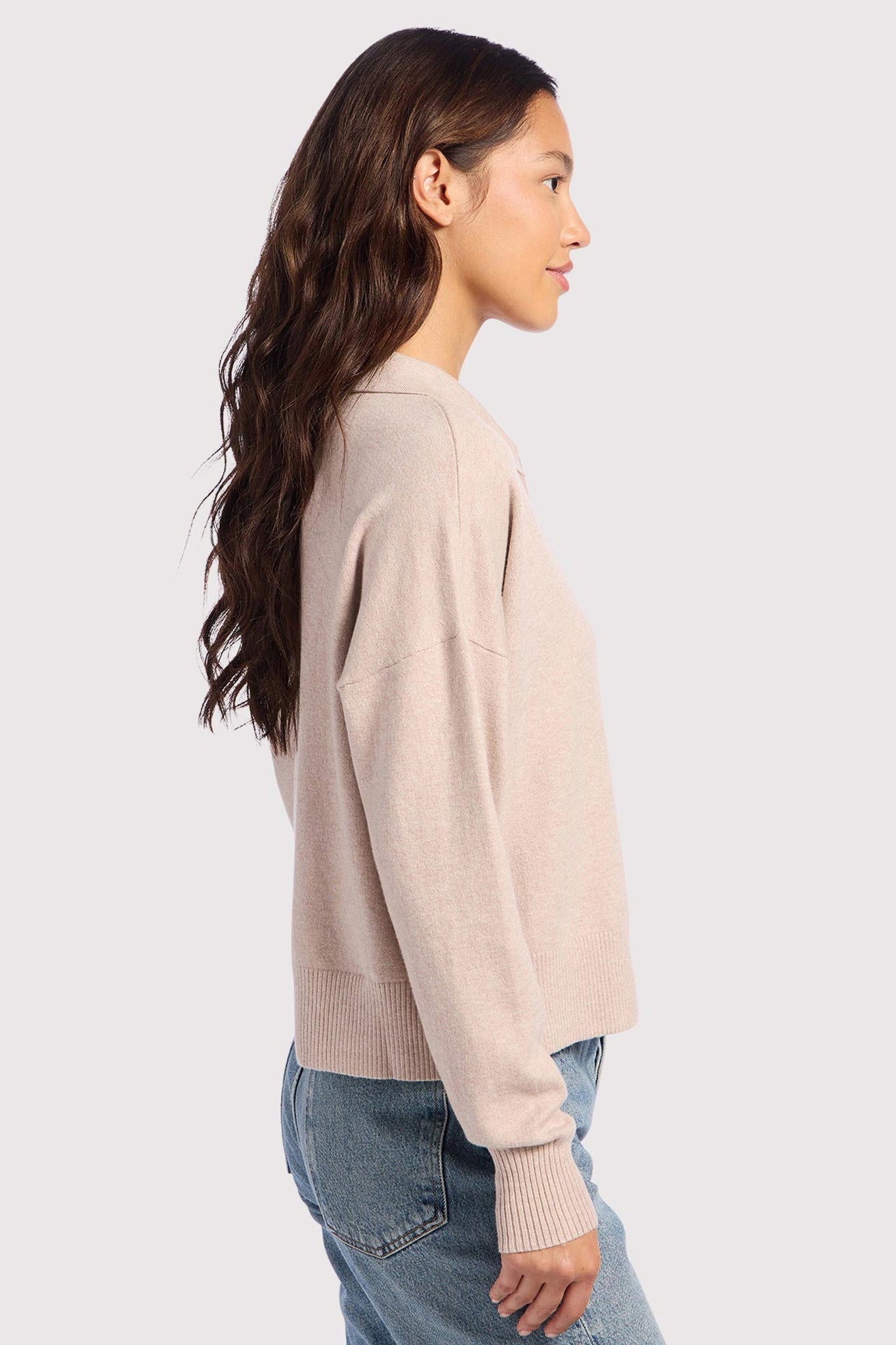 Luxe Knit Polo Sweater | Doe