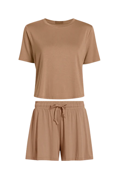 Pajama Short Set | Cinnamon