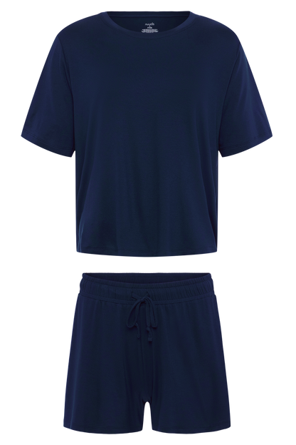 Pajama Short Set | Navy