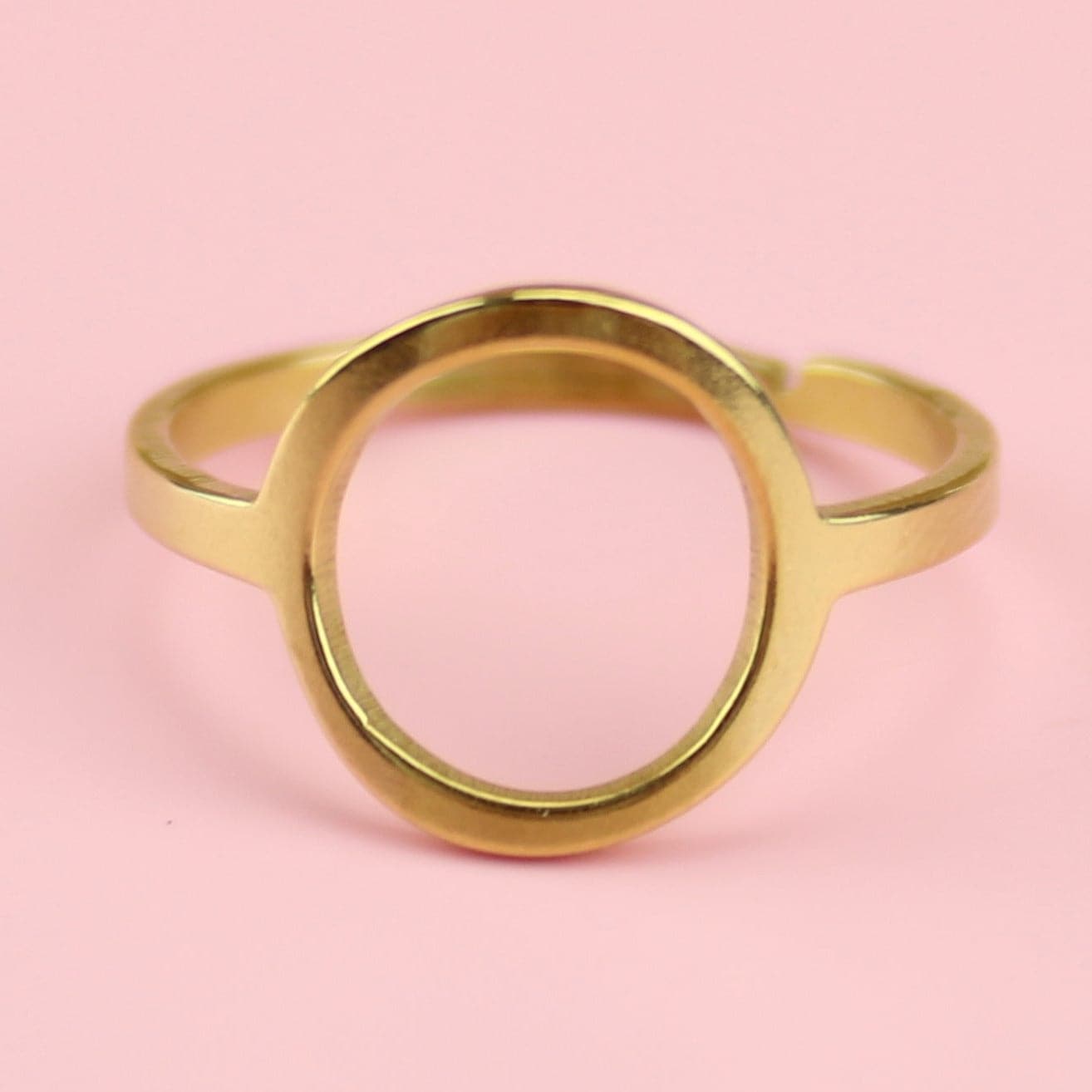 Cut Out Circle Ring (Gold Plated)
