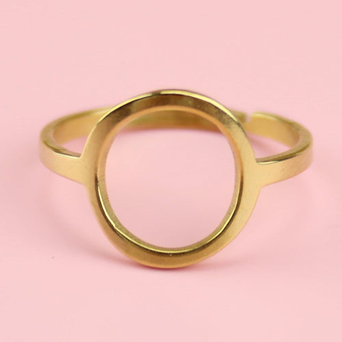 Cut Out Circle Ring (Gold Plated)