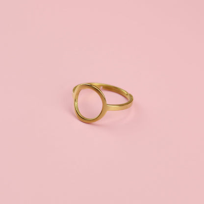 Cut Out Circle Ring (Gold Plated)
