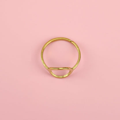 Cut Out Circle Ring (Gold Plated)