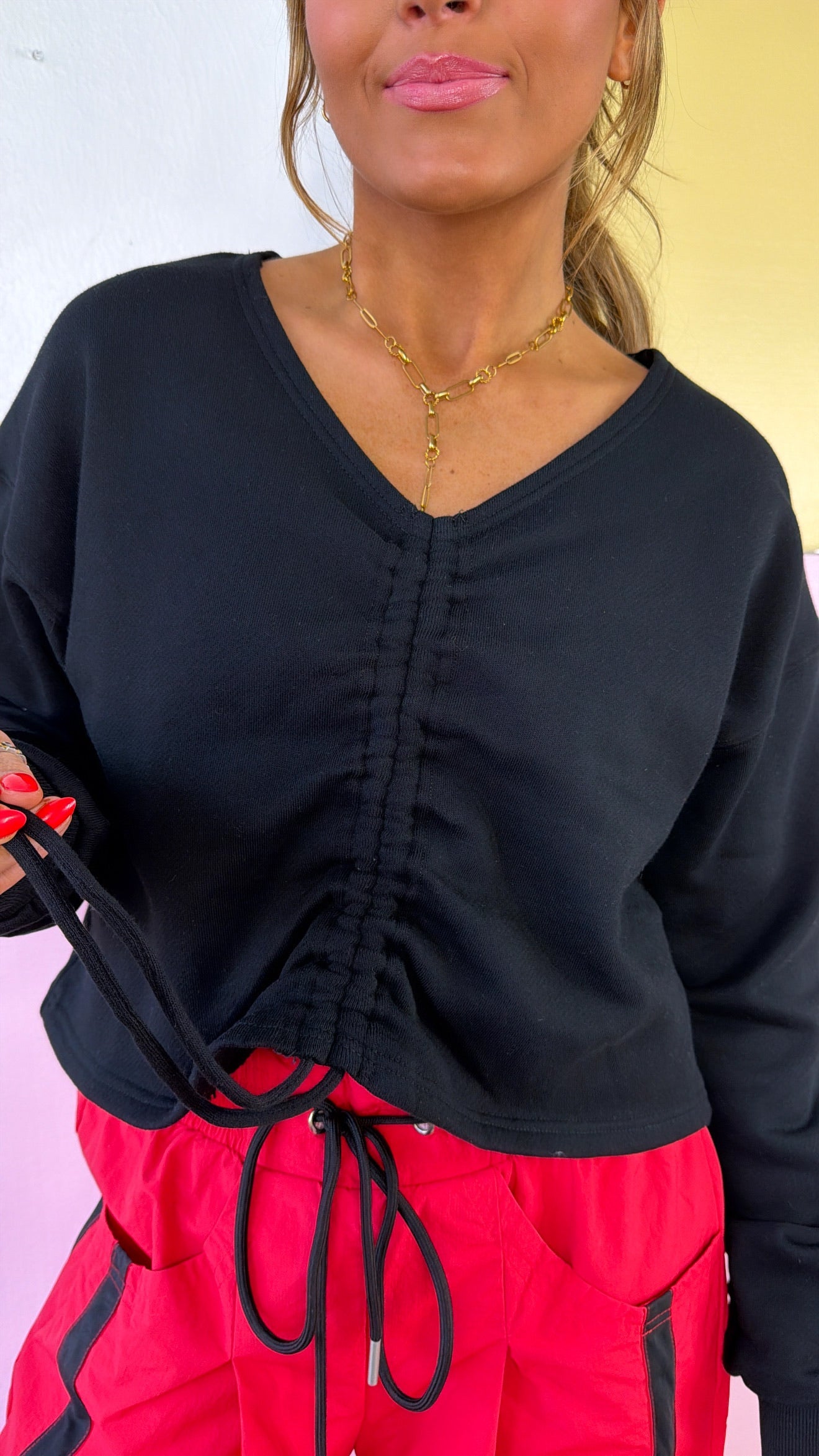 Daydream Knit Top, Black