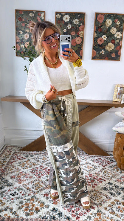 Easy Spring Cardigan & Tank Set, Off White