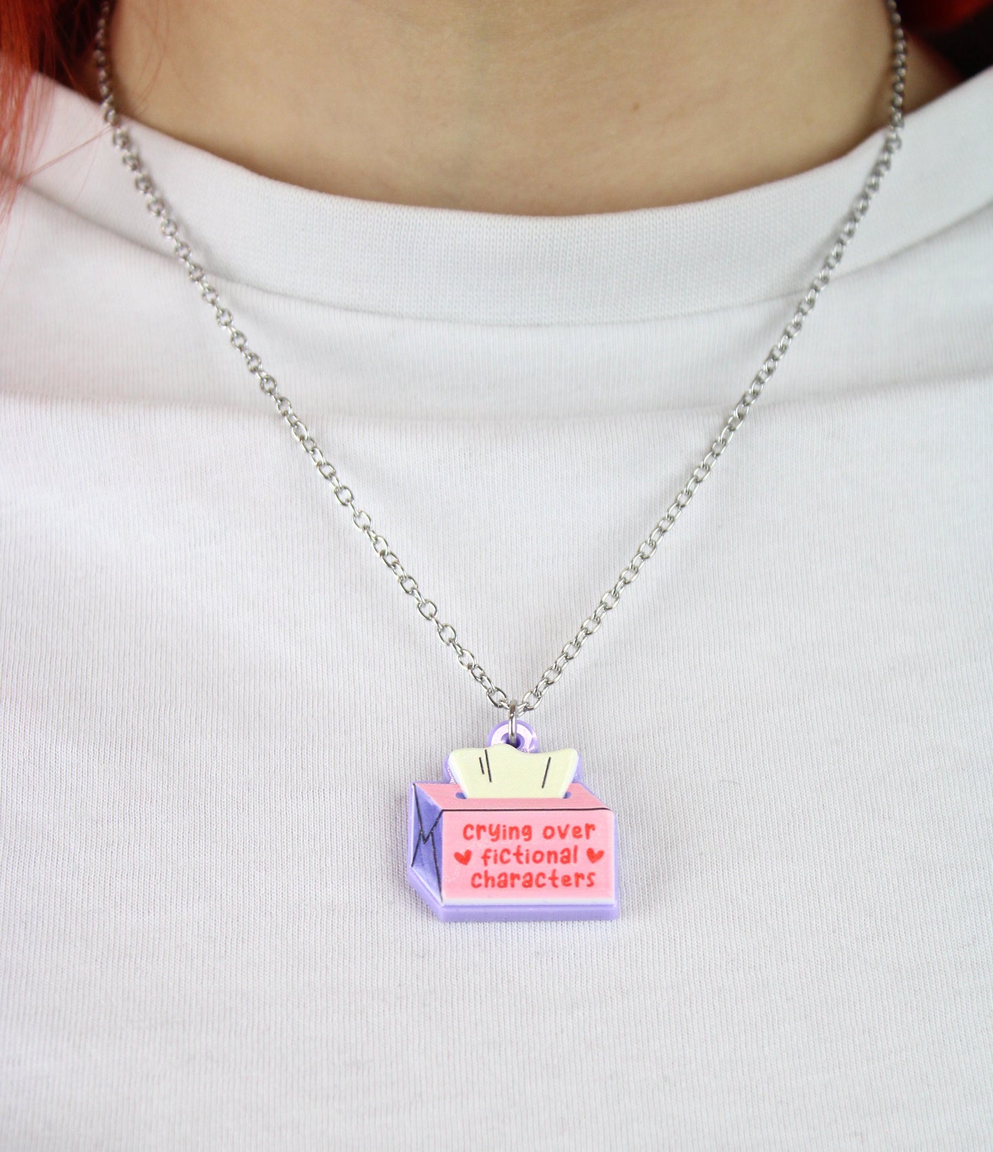 Crying Over Fictional Characters Necklace
