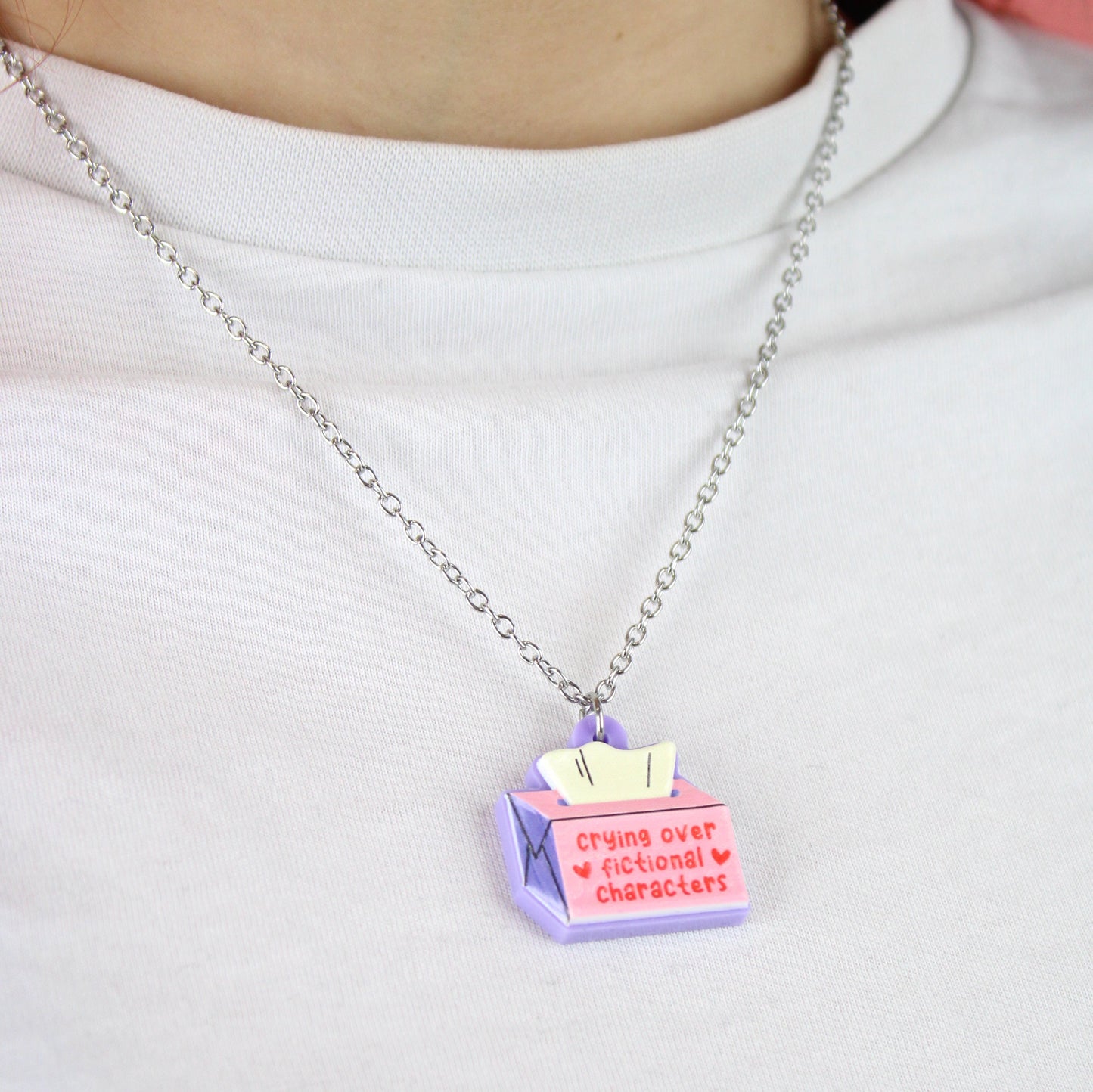 Crying Over Fictional Characters Necklace