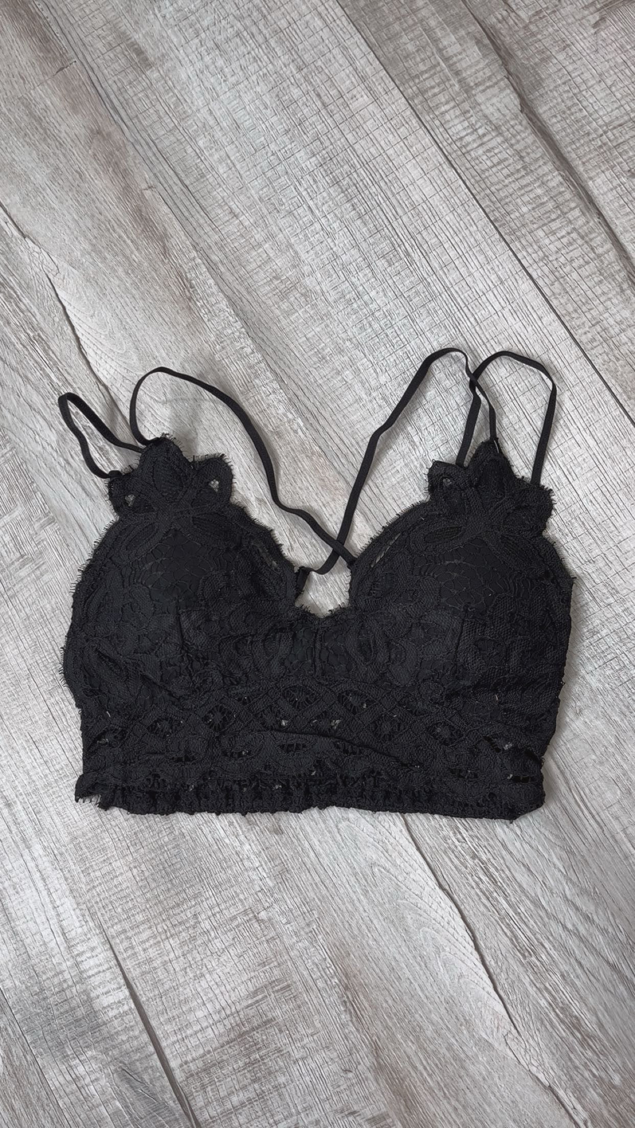 Opening Day Bralette, Black