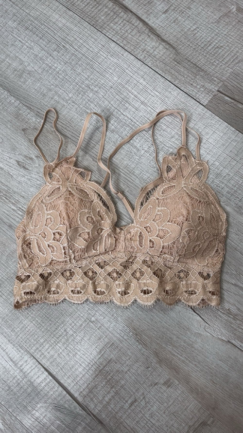 Opening Day Bralette, Light Taupe