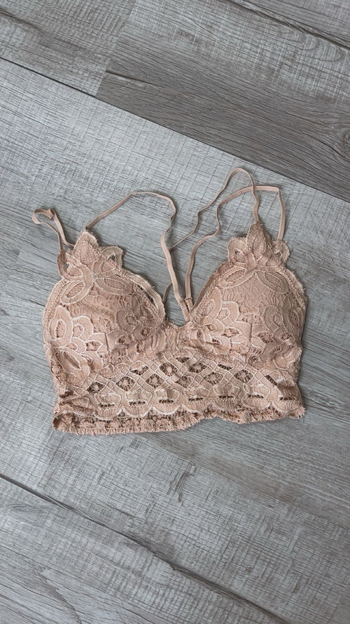 Opening Day Bralette, Beige