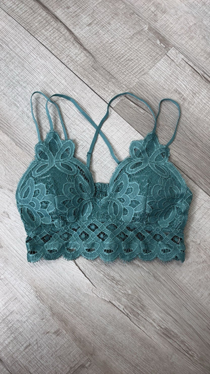 Opening Day Bralette, Teal