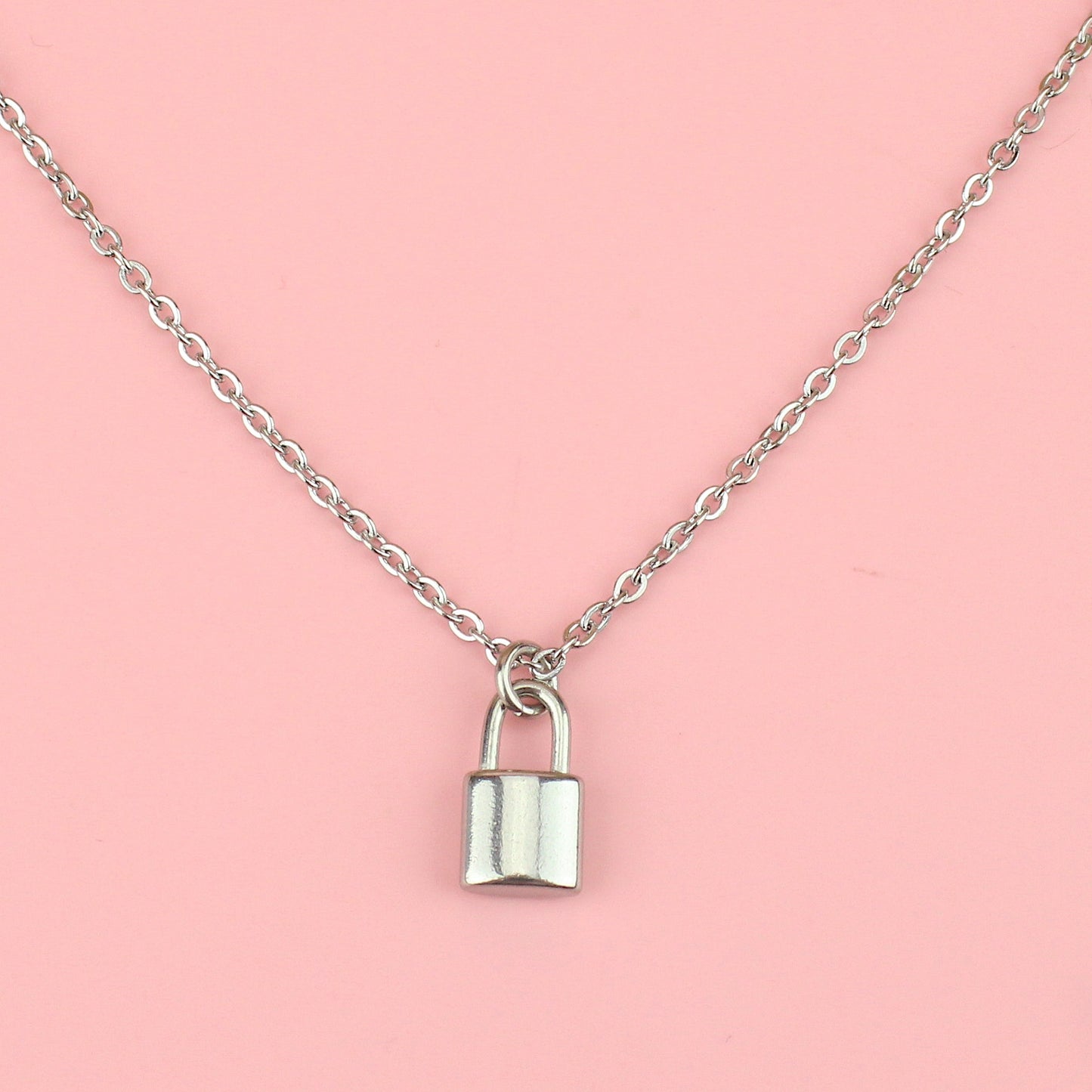 Dainty Padlock Necklace